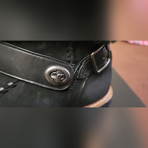 COACH Shearling Moto Boots - Picture 11 of 16